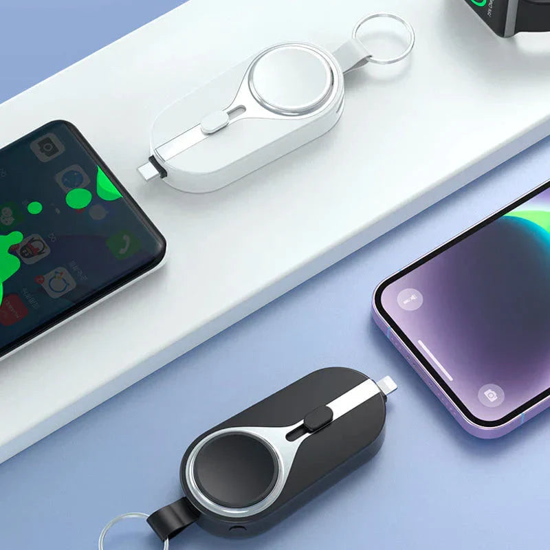 Compact Wireless Charging Clip - Handy & Portable Power Supply