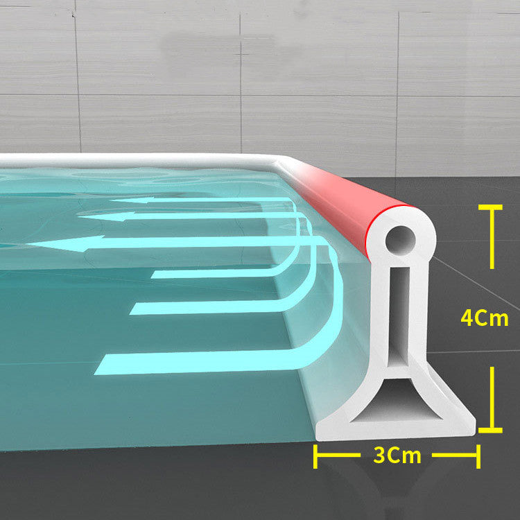 AquaBarrier Silicone Water Stopper | Premium waterproof strip for bathrooms and showers