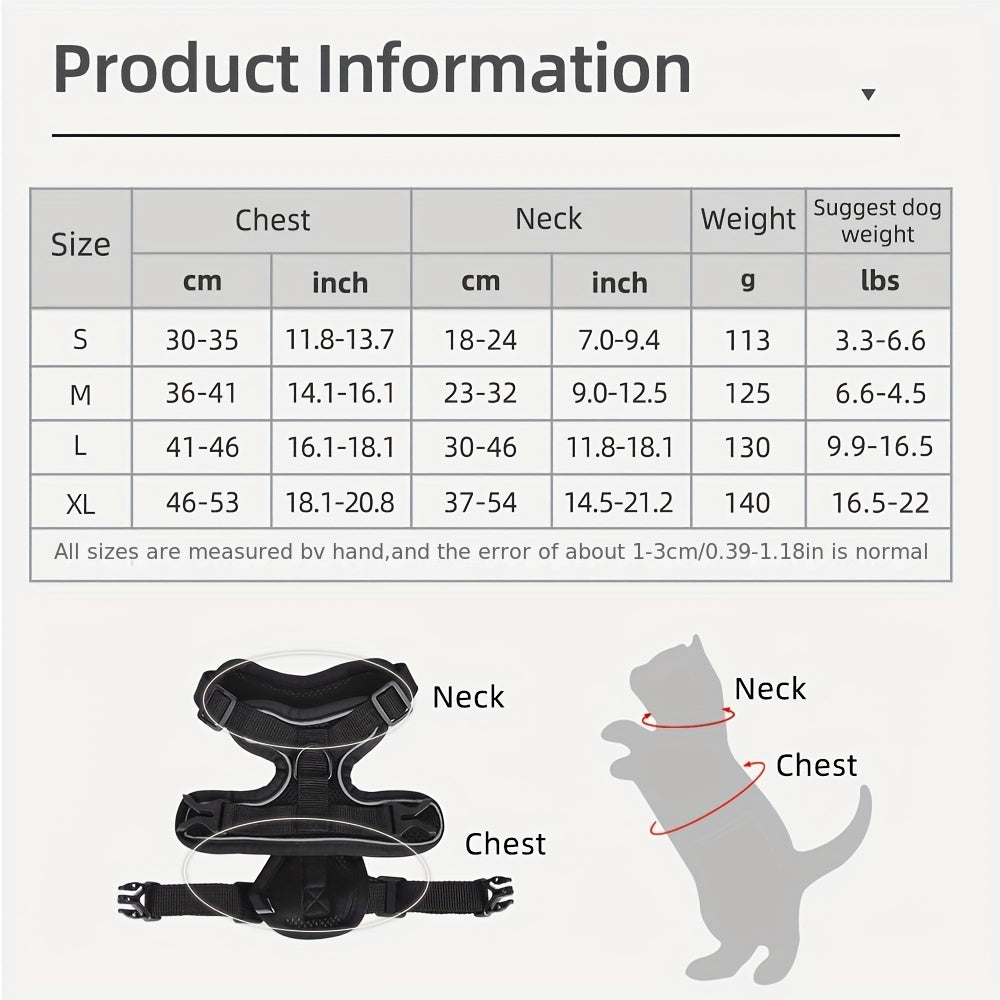 Reflective Cat Harness and Lead Set – Ideal for Walking and Training