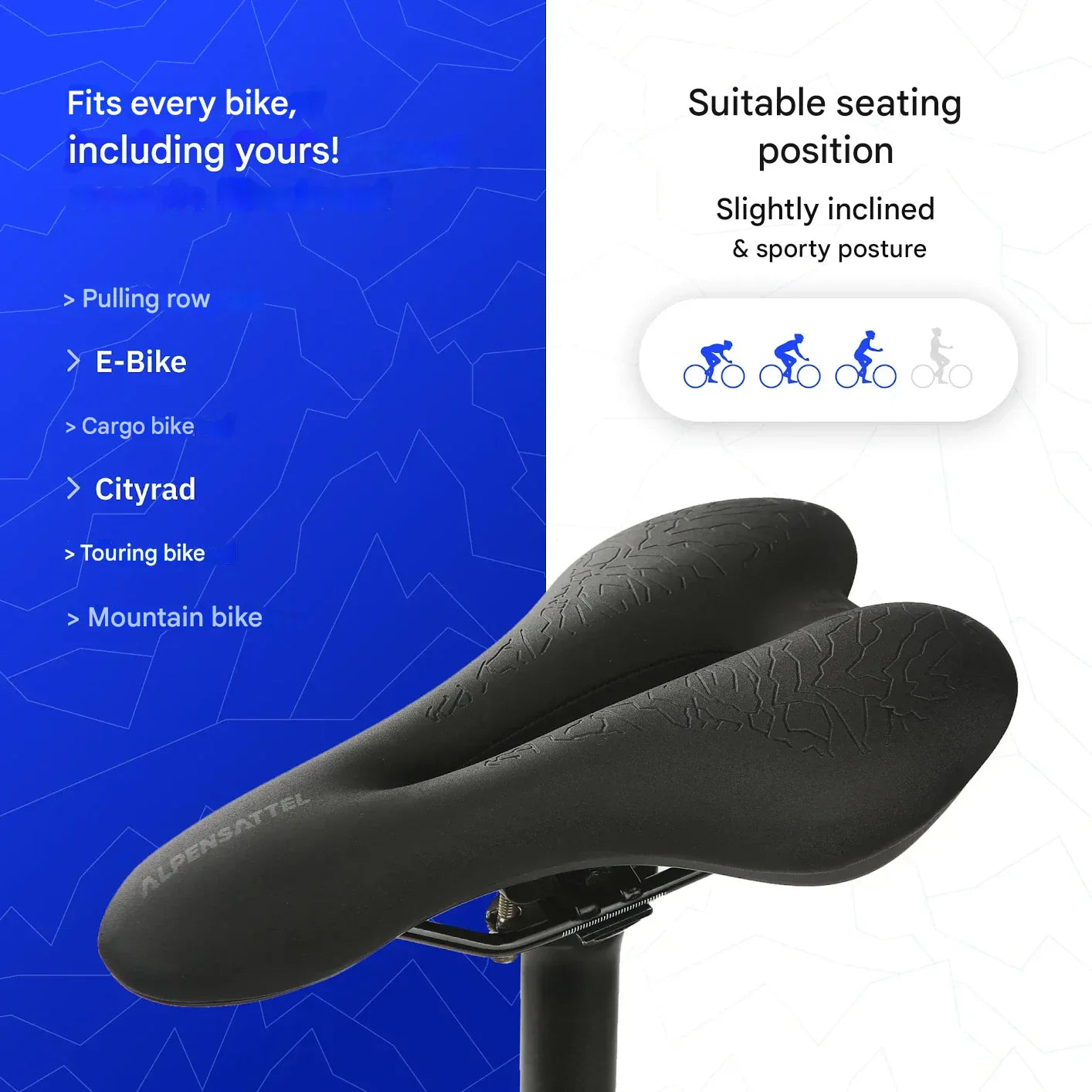 Ergonomic Bicycle Saddle with Memory Foam – SaddlePeak AirRide