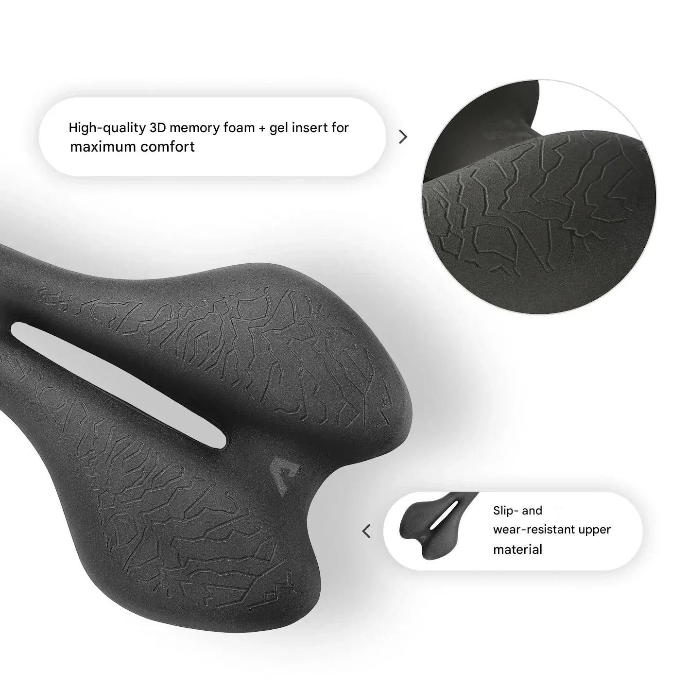 Ergonomic Bicycle Saddle with Memory Foam – SaddlePeak AirRide
