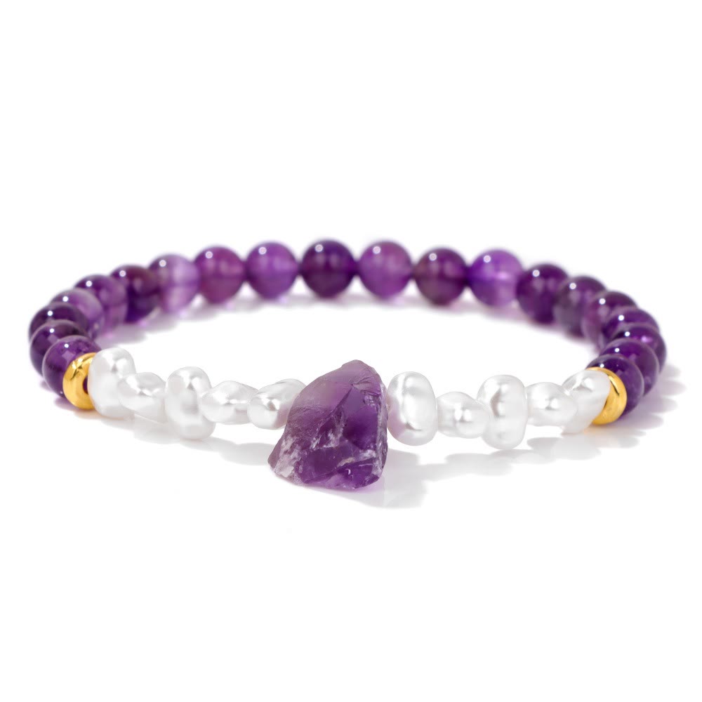 Natural Crystal Bead Bracelet – Eline