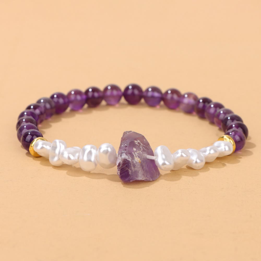 Natural Crystal Bead Bracelet – Eline