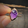 Natural Raw Stone Birth Ring – Selina