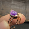 Natural Raw Stone Birth Ring – Selina