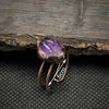 Natural Raw Stone Birth Ring – Selina