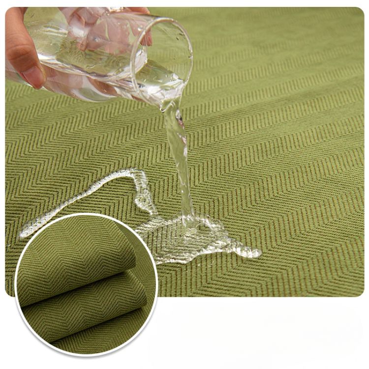 Chenille Sofa Protector with Herringbone Pattern – VeluraShield