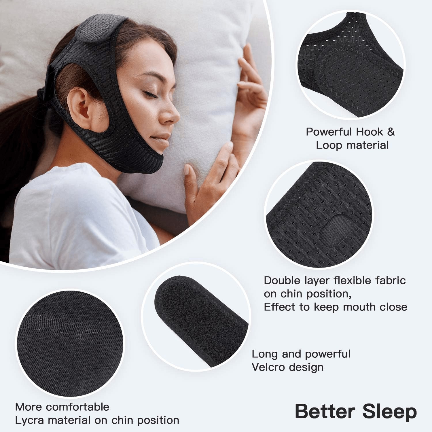 OrthoPlus - Anti-Snore Chin Strap - Effective Snoring Solution