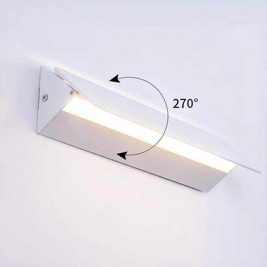 FlexiGlow Modern White Wall Lamp – Adjustable Shade for Perfect Light Distribution