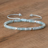 Braided Bracelet with 2.4 mm Natural Stone Beads – Seraphina