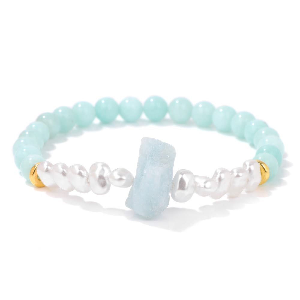 Natural Crystal Bead Bracelet – Eline