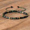 Braided Bracelet with 2.4 mm Natural Stone Beads – Seraphina