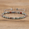 Braided Bracelet with 2.4 mm Natural Stone Beads – Seraphina