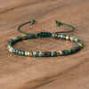 Braided Bracelet with 2.4 mm Natural Stone Beads – Seraphina