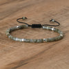 Braided Bracelet with 2.4 mm Natural Stone Beads – Seraphina
