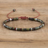 Braided Bracelet with 2.4 mm Natural Stone Beads – Seraphina