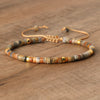 Braided Bracelet with 2.4 mm Natural Stone Beads – Seraphina