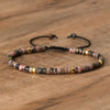 Braided Bracelet with 2.4 mm Natural Stone Beads – Seraphina