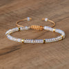 Braided Bracelet with 2.4 mm Natural Stone Beads – Seraphina