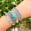 Turquoise Healing and Protection Wrap Bracelet - Selina