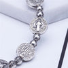 Gold and Silver Coloured Christian Cross Bracelet – Solana