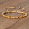 Braided Bracelet with 2.4 mm Natural Stone Beads – Seraphina