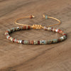 Braided Bracelet with 2.4 mm Natural Stone Beads – Seraphina
