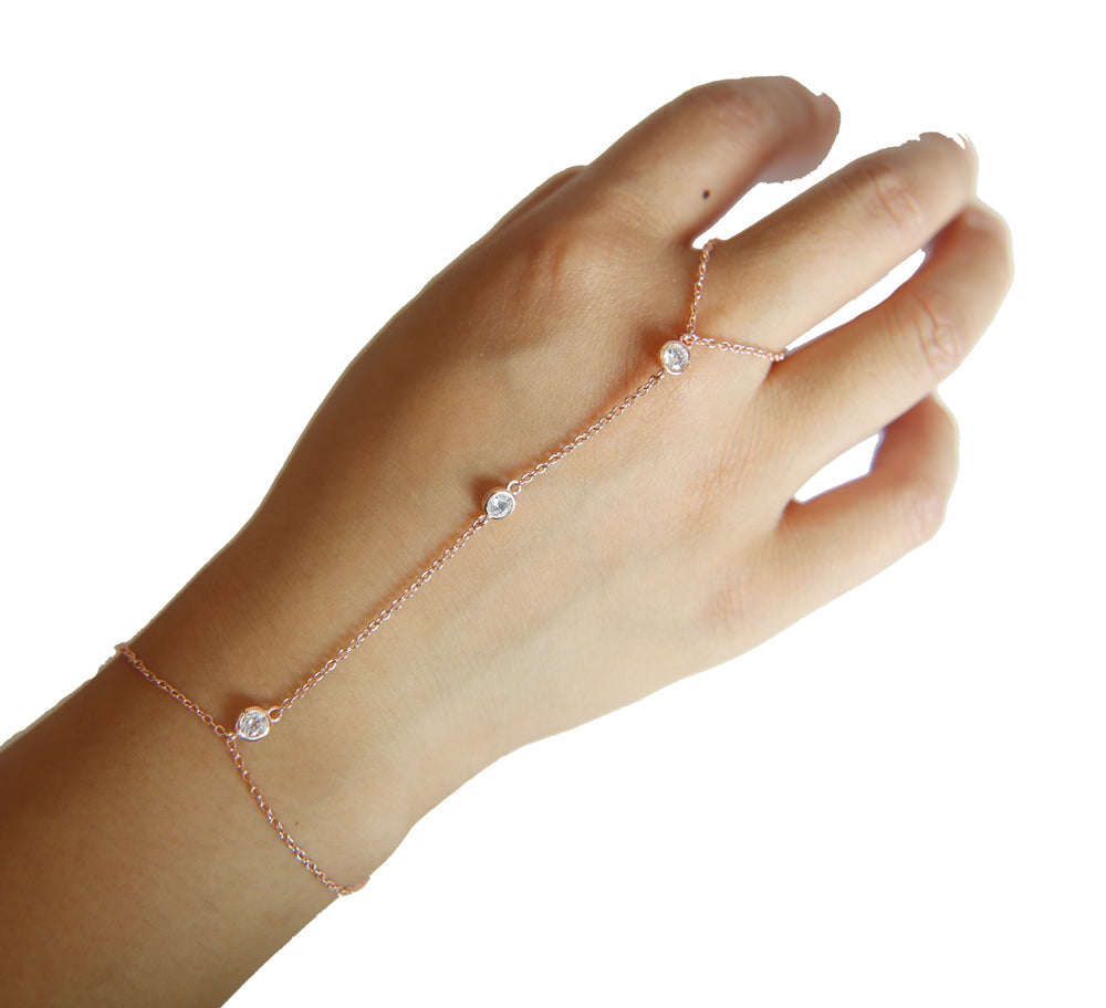 Chain Bracelet | Palm Ring Crystal Bracelets
