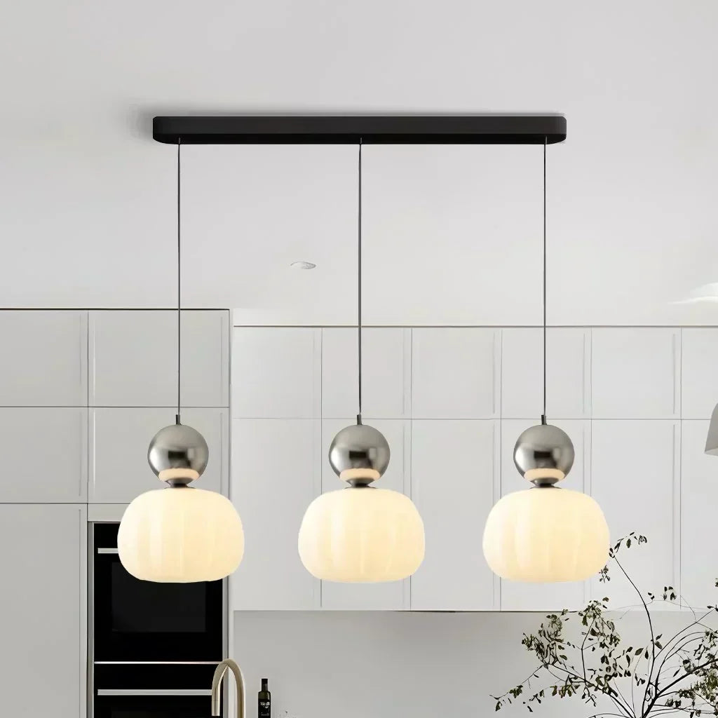 CrèmeLuma Pendant Light - Art Deco Design