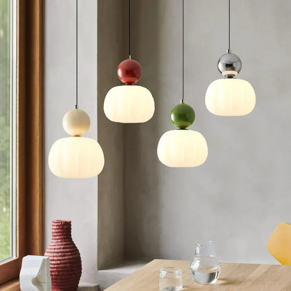 CrèmeLuma Pendant Light - Art Deco Design