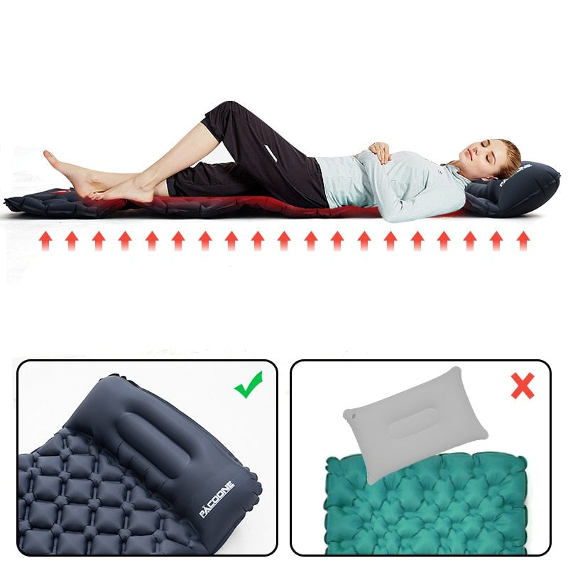 Ultralight Waterproof Sleeping Mat with Integrated Pump – AirRest