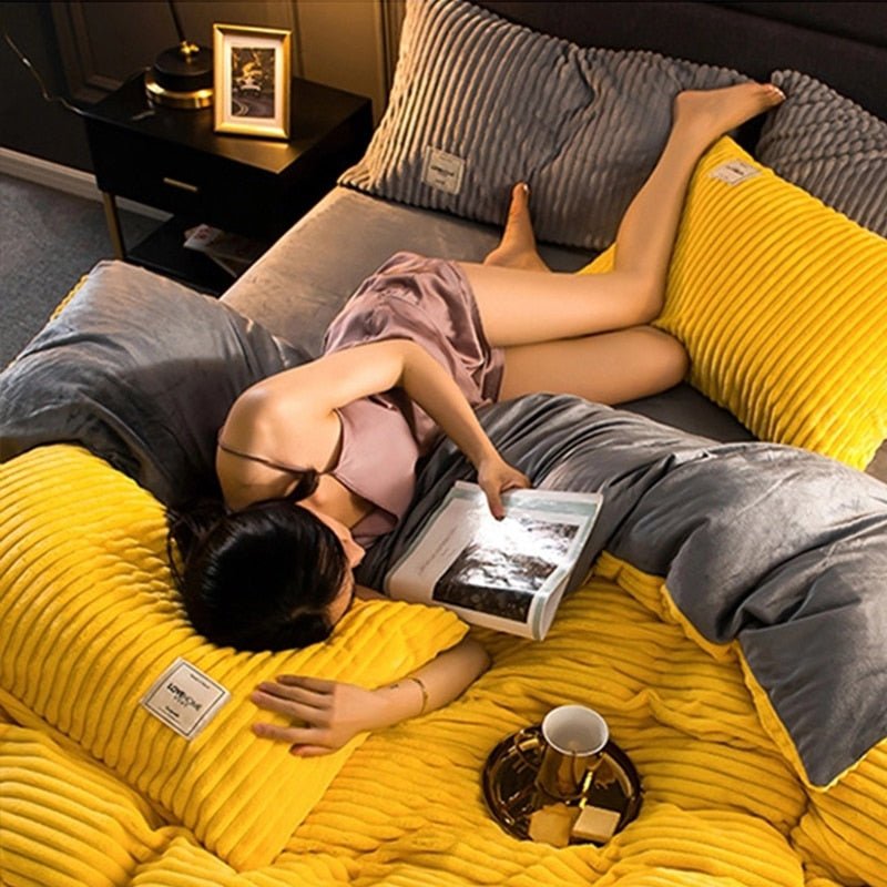 Luxury Fleece Duvet Cover - Warmth and Comfort for Winter