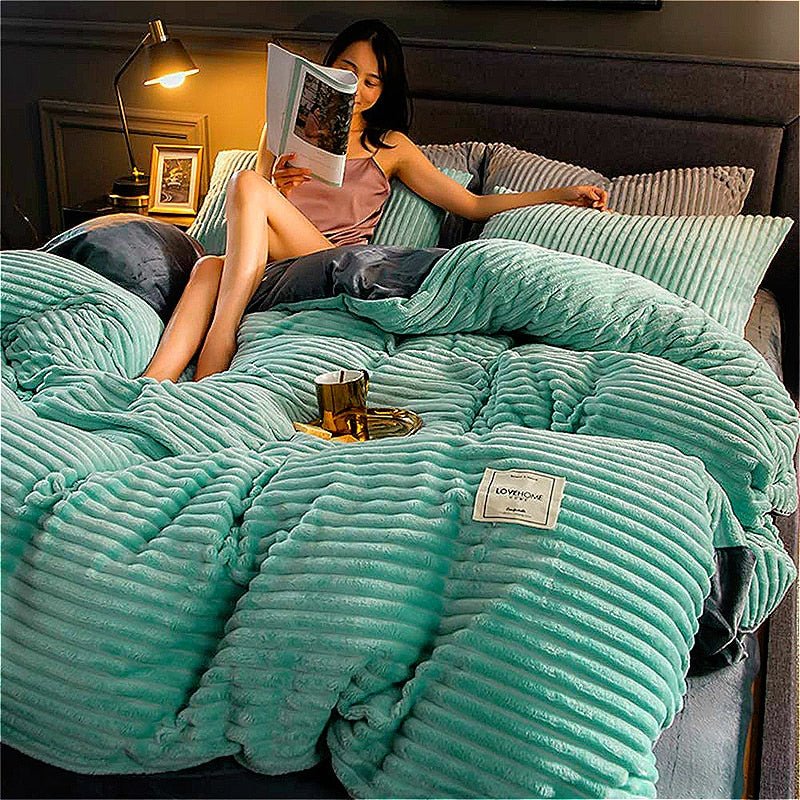 CozyLux Fleece Duvet Cover – Ultimate Warmth and Comfort for Winter