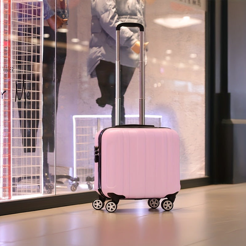 Stylish 18-Inch Suitcase – Aviation Cabin Case with Silent Spinner Wheels and Sturdy Construction