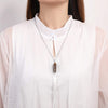 Stylish Crystal and Tree of Life Gemstone Necklace – Elara