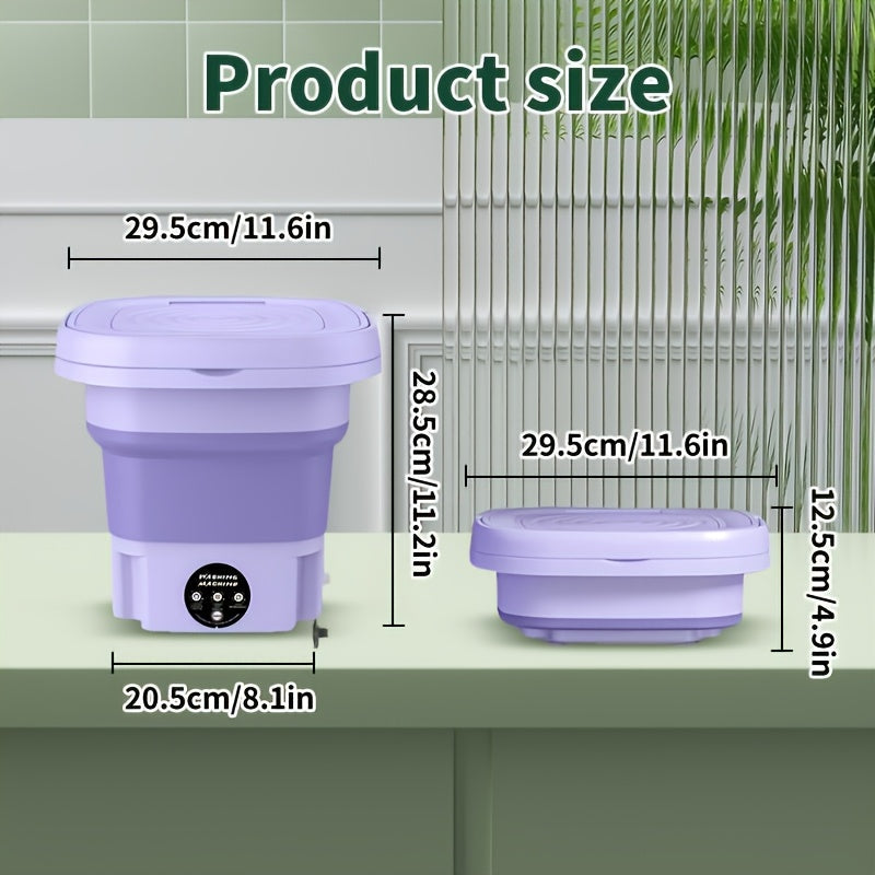 FlexiWash Foldable Washing Machine – Practical and Space-Saving