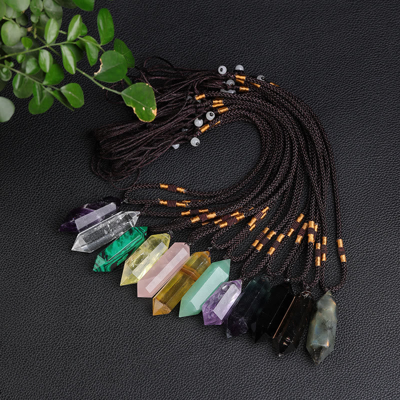 Natural Crystal Amethyst Healing Necklace – Lyra