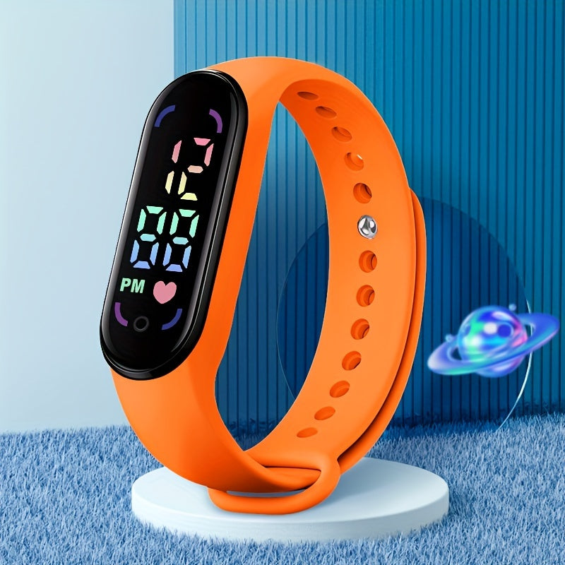 Glowing Children's Watch - Colourful LED Display and Sporty Design
