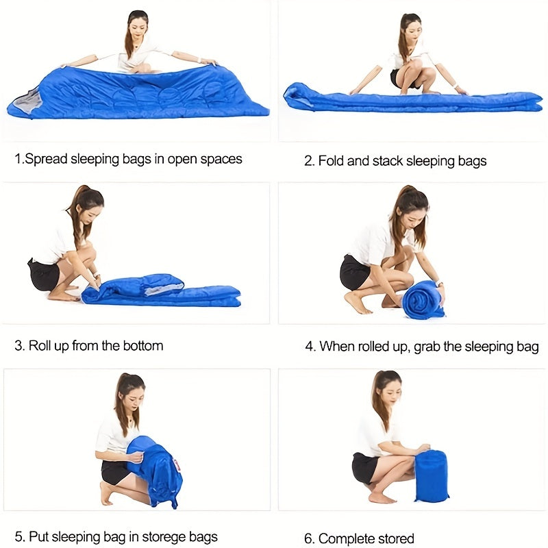 Warm Sleeping Bag with Hood – Perfect for Camping and Winter Adventures