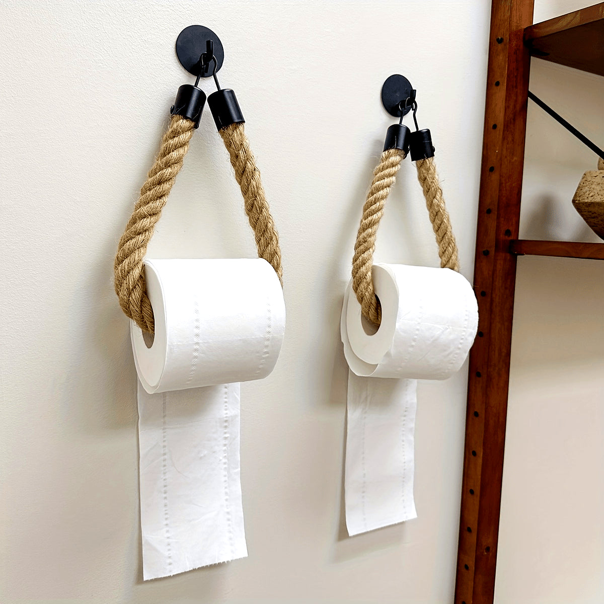Hemp Rope Toilet Roll Holder - For Stylish Bathrooms