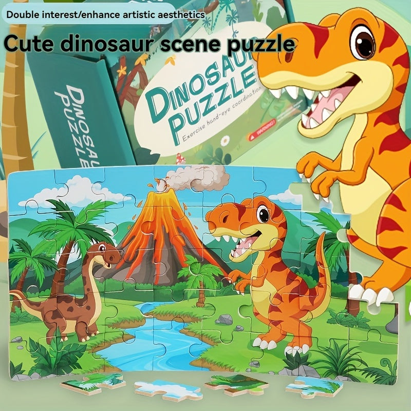 Educational Dinosaur Puzzle - For Creative Learning and Playful Fun