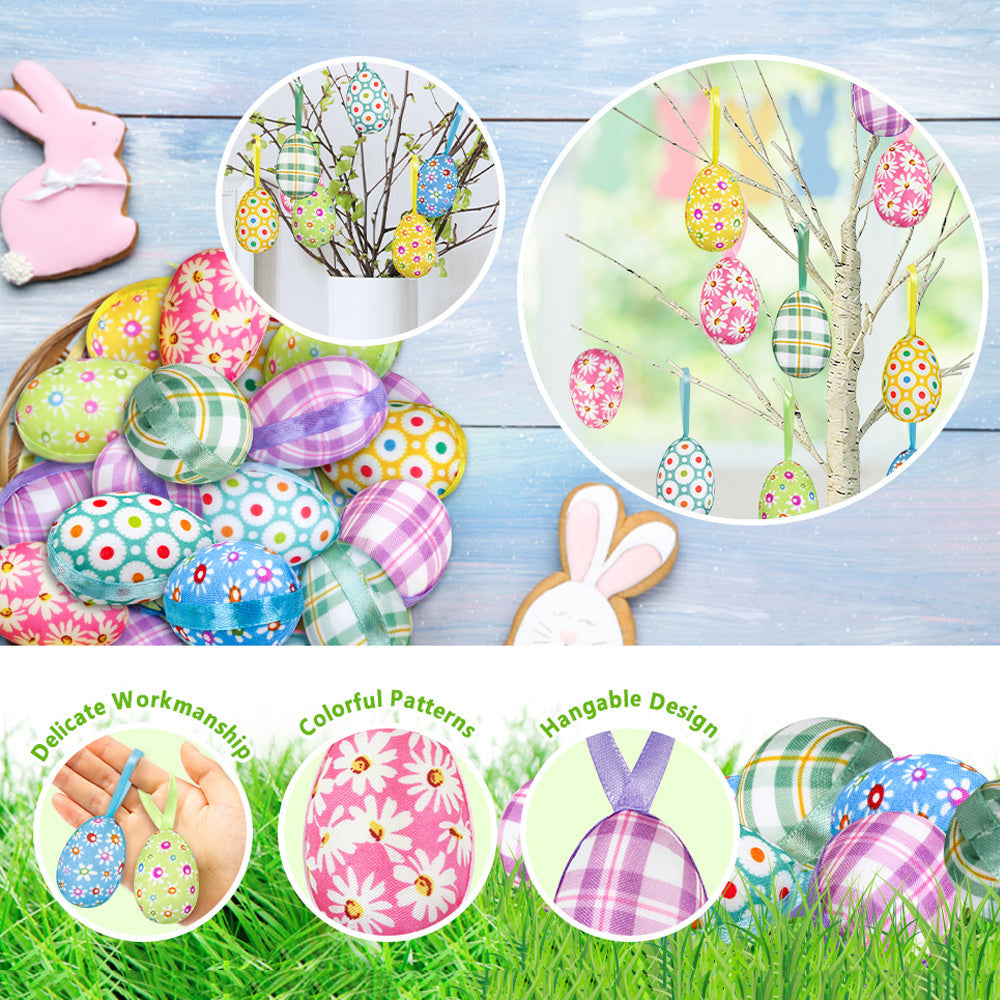 24 Pieces Colourful Easter Eggs – Perfect for Easter Decorations and Spring Celebrations