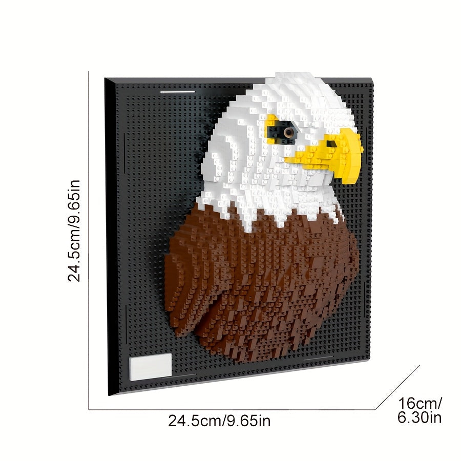 Creative 3D Wall Art Building Blocks – Shark and Eagle Collection