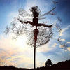 EnchantaLuxe Garden Fairy Stake | Handcrafted magical metal garden decor for enchanting outdoor spaces