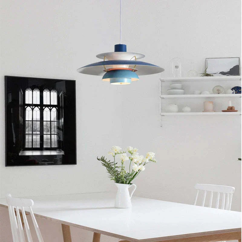Morandi Modern LED Pendant Light with Shade