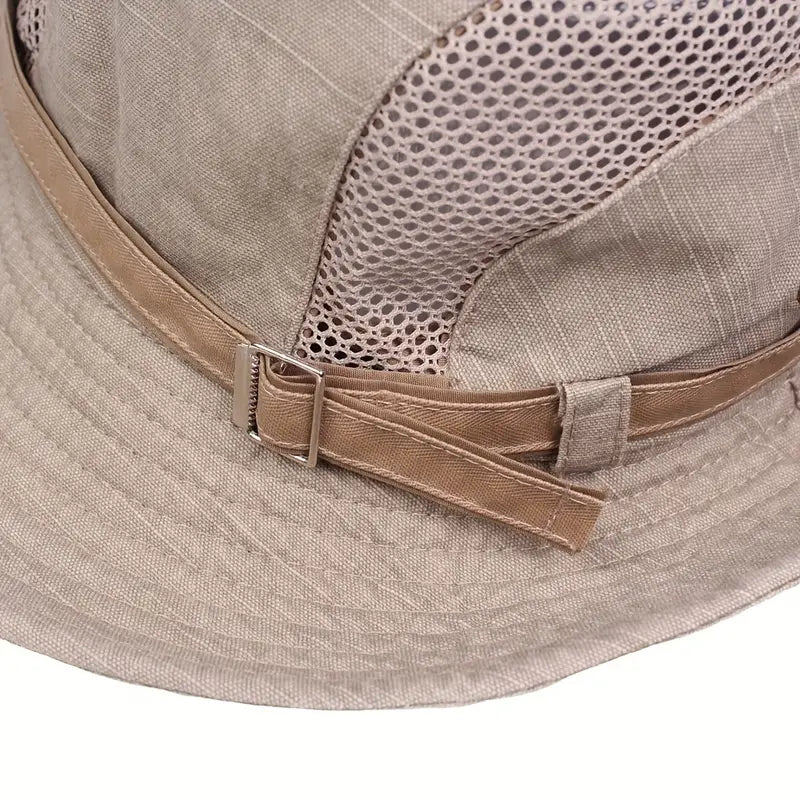 Outdoor Sun Hat with Adjustable Straps and Wide Brim – Solantra