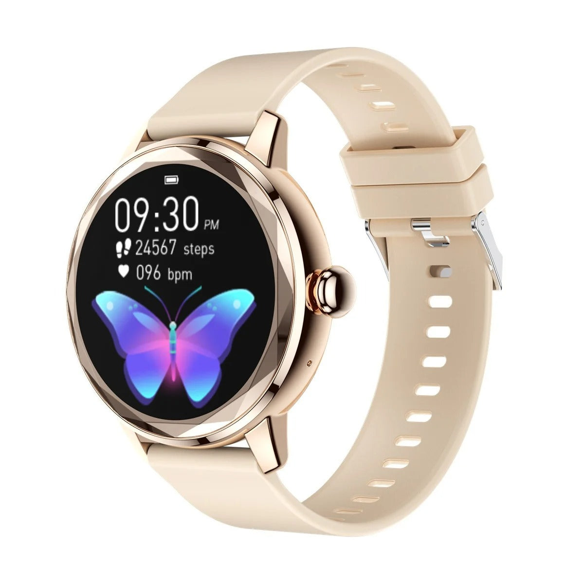 Ladies Smartwatch Smart Gold – Luxury Sports Watch Stainless Steel