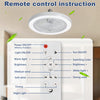 LED Slim Ceiling Fan Light – Dimmable and Quiet