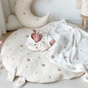 Padded Cotton Baby Play Mat with Animal Motif Embroidery – 80 cm