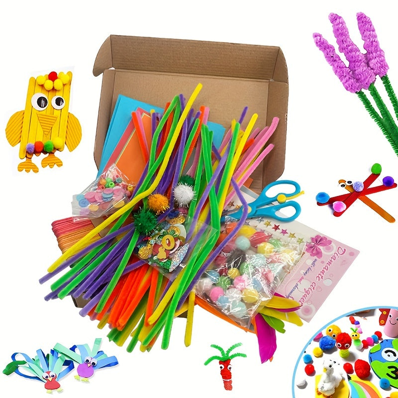 Creative DIY Craft Kit for Children – Educational Toy with Various Materials